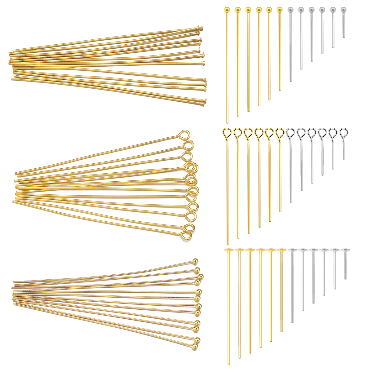 50-100pcs Stainless Steel Flat – Jewelry Making Eye Pins recenzja i cena