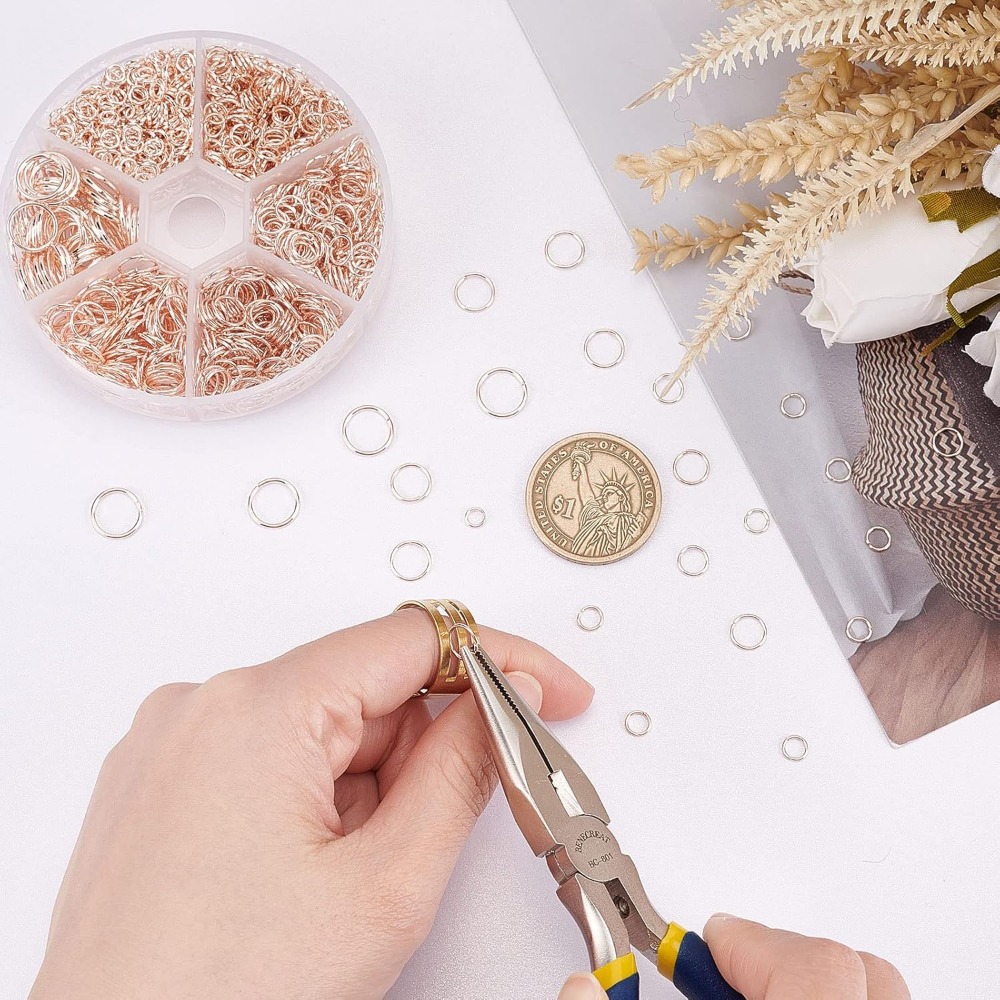 1250pcs Jump Rings 6 Sizes Jew – Jewelry Making Jump Rings recenzja i cena