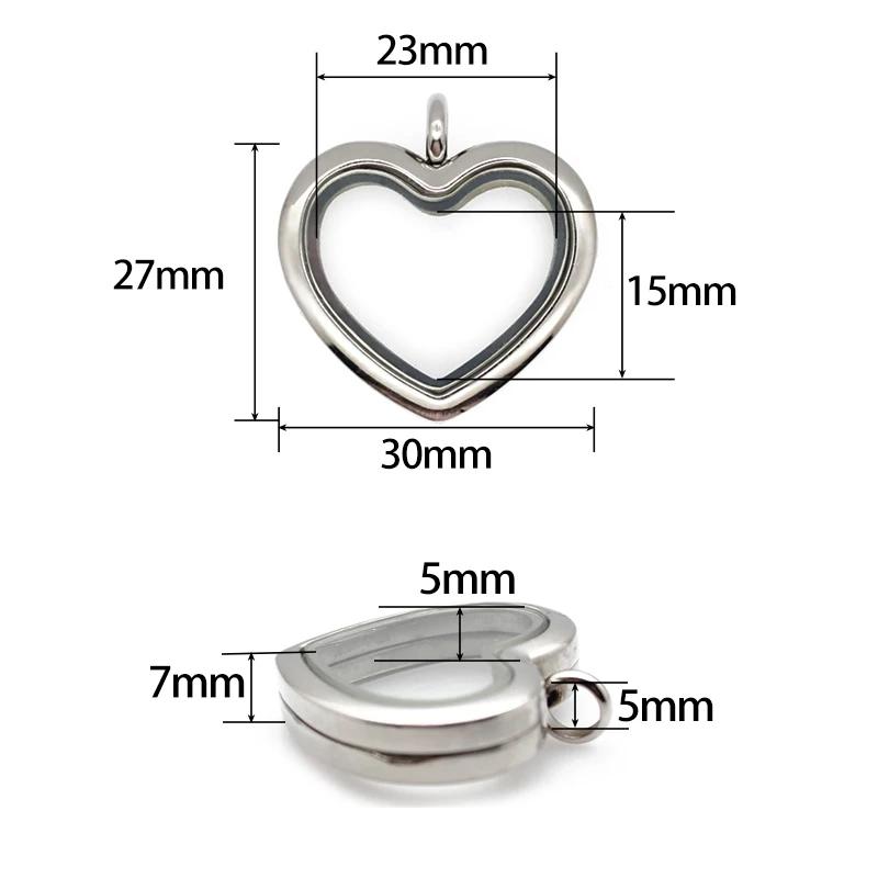 24mm 30mm heart Floating Locke – Jewelry Making For Birthday Party recenzja i cena