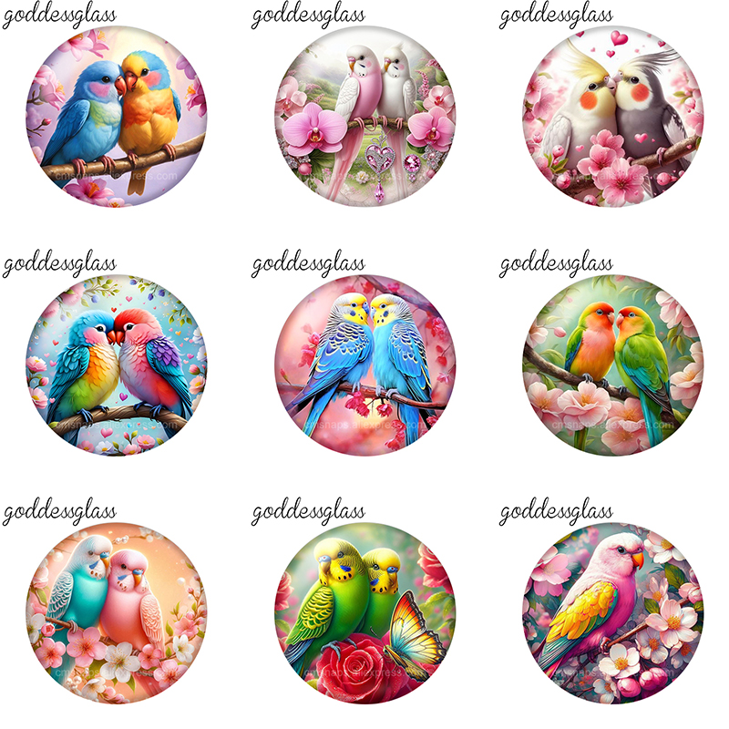 Parrot Couple on Flower Tree L – Jewelry Making For Couples recenzja i cena