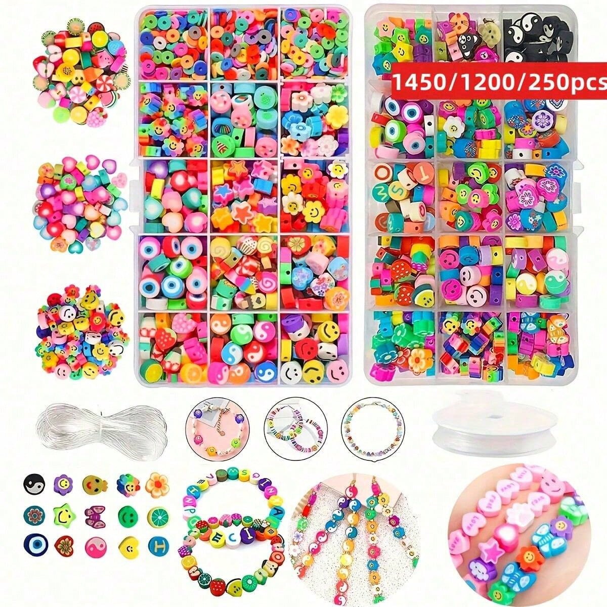 1450/1200/250pcs Polymer Clay  – Jewelry Making For Birthday Party recenzja i cena