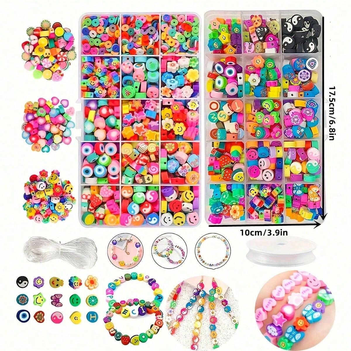 1450/1200/250pcs Polymer Clay  – Jewelry Making For Birthday Party recenzja i cena