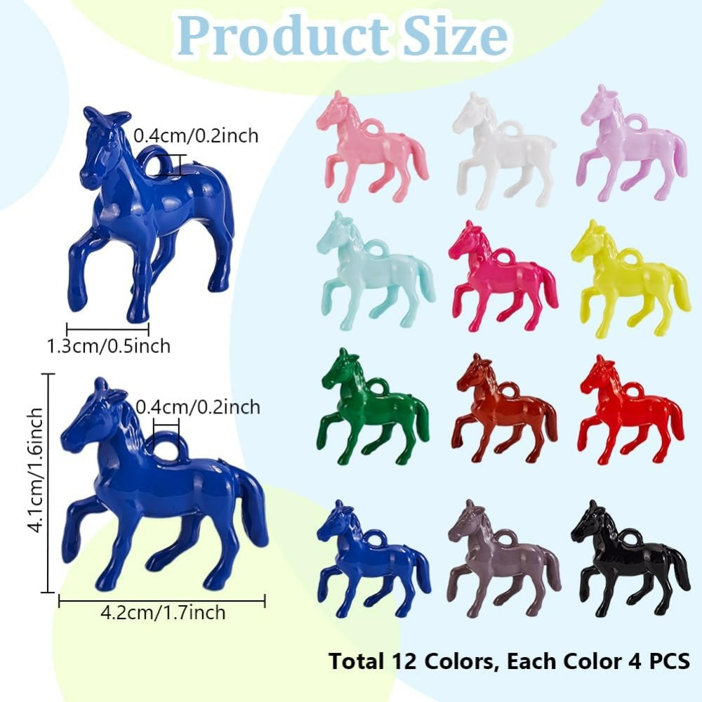 48pcs Opaque Acrylic Pendants  – Jewelry Making Resin recenzja i cena