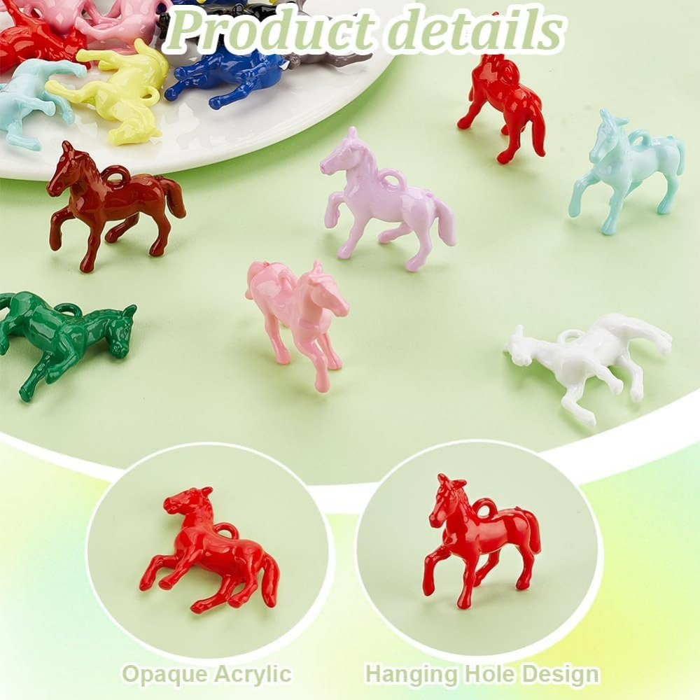 48pcs Opaque Acrylic Pendants  – Jewelry Making Resin recenzja i cena