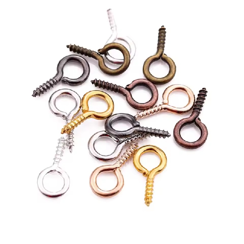 100pcs 5x10mm Colorful Screw E – Jewelry Making Eye Pins recenzja i cena