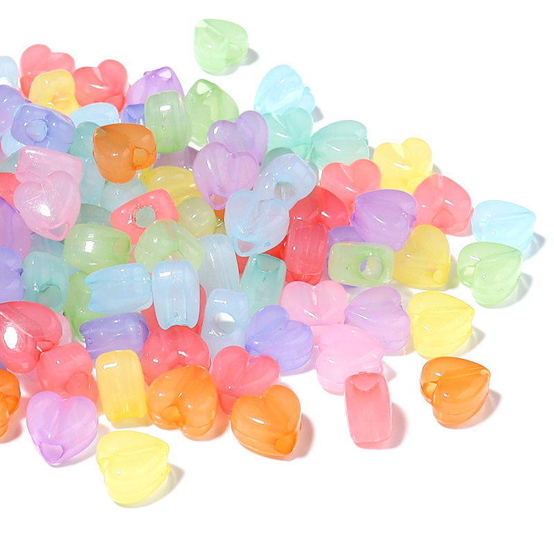 100pcs/Lot Candy Color Heart S – Jewelry Making 4 Year Old recenzja i cena