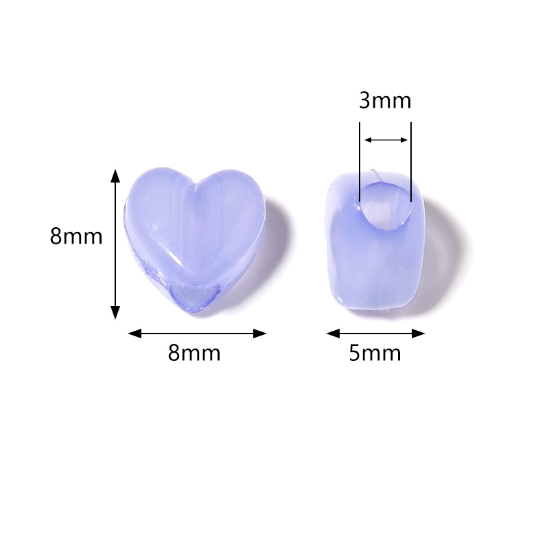 100pcs/Lot Candy Color Heart S – Jewelry Making 4 Year Old recenzja i cena