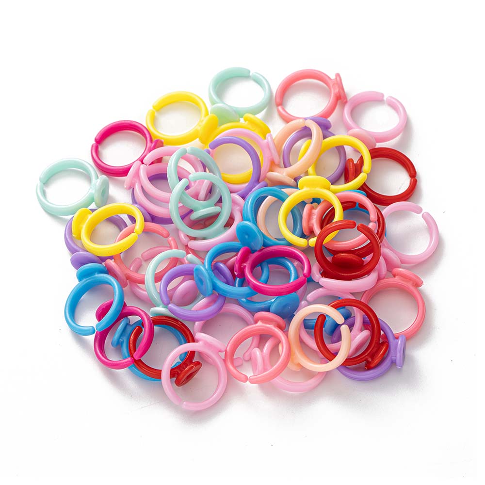 100pcs Clear Plastic Adjustabl – Jewelry Making 4 Year Old recenzja i cena