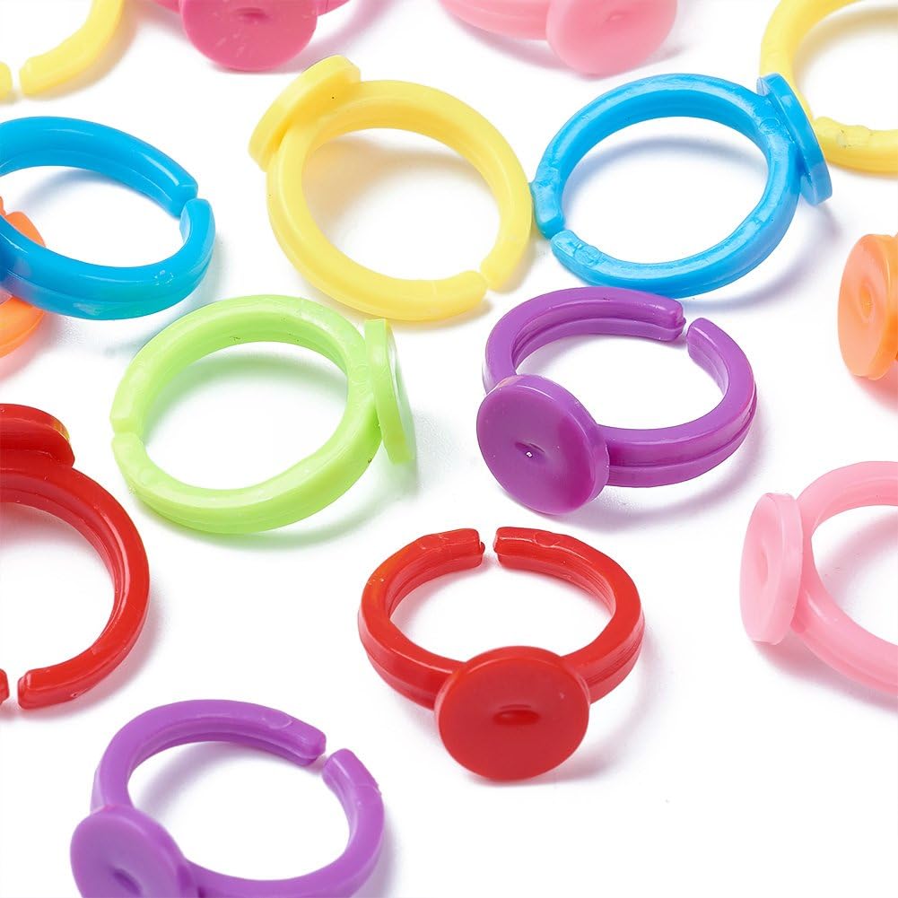 100pcs Clear Plastic Adjustabl – Jewelry Making 4 Year Old recenzja i cena