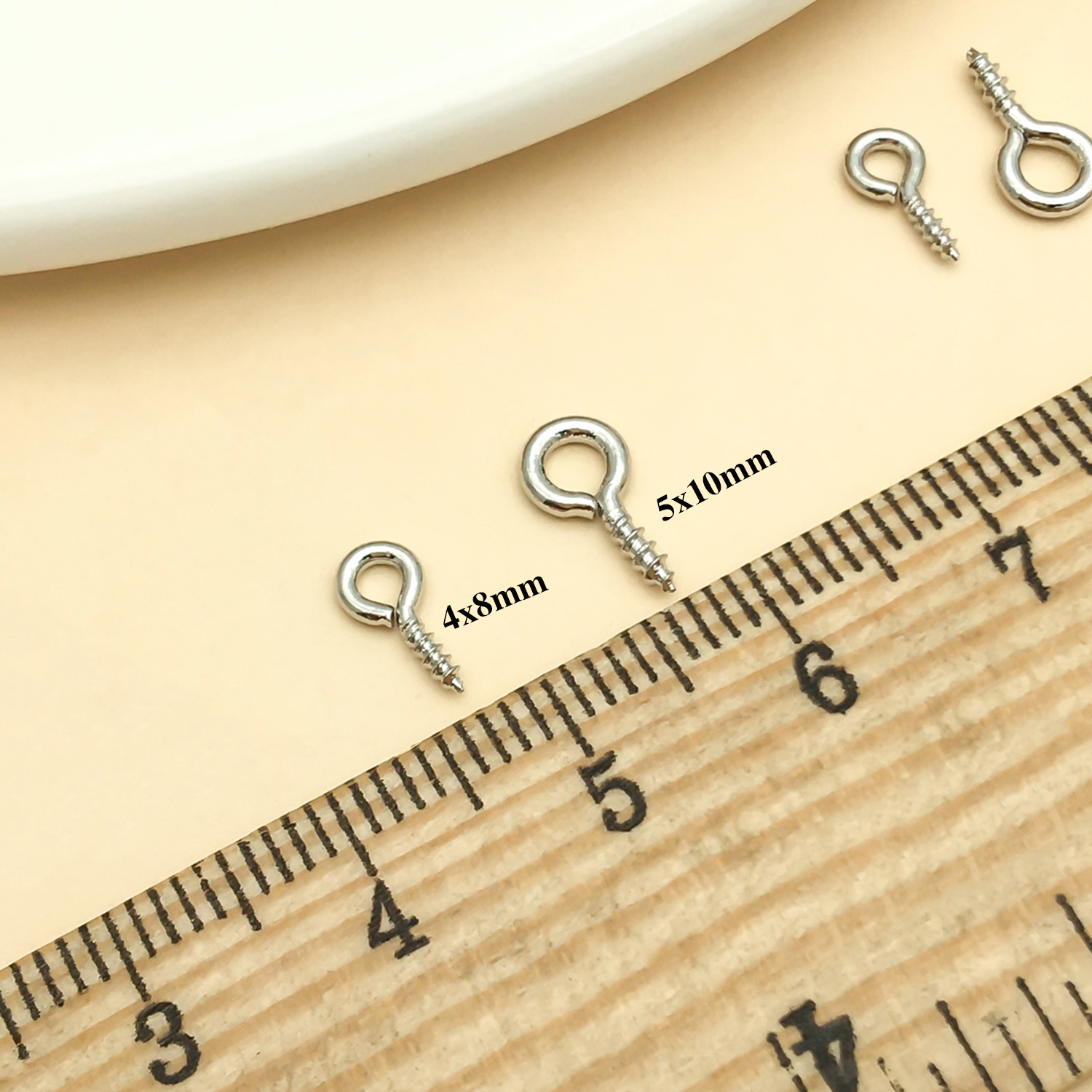 5pcs 18K gold-plated copper th – Jewelry Making Eye Pins recenzja i cena