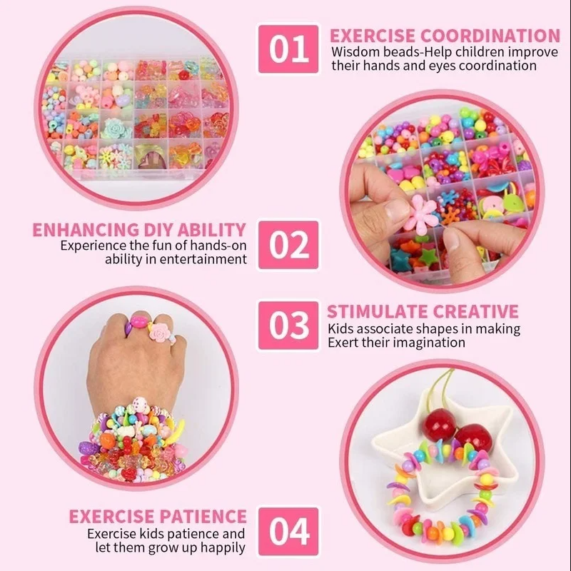 DIY Handmade Beaded Children's – Jewelry Making 4 Year Old recenzja i cena