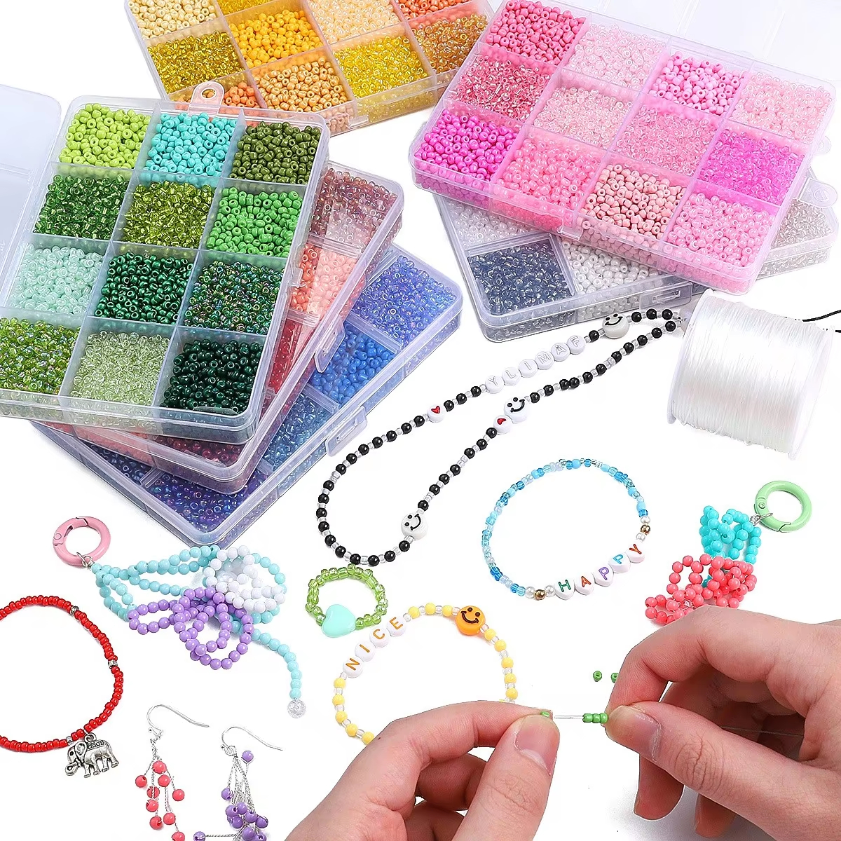 3600pcs 3mm Glass Seed Beads,  – Jewelry Making Degree recenzja i cena