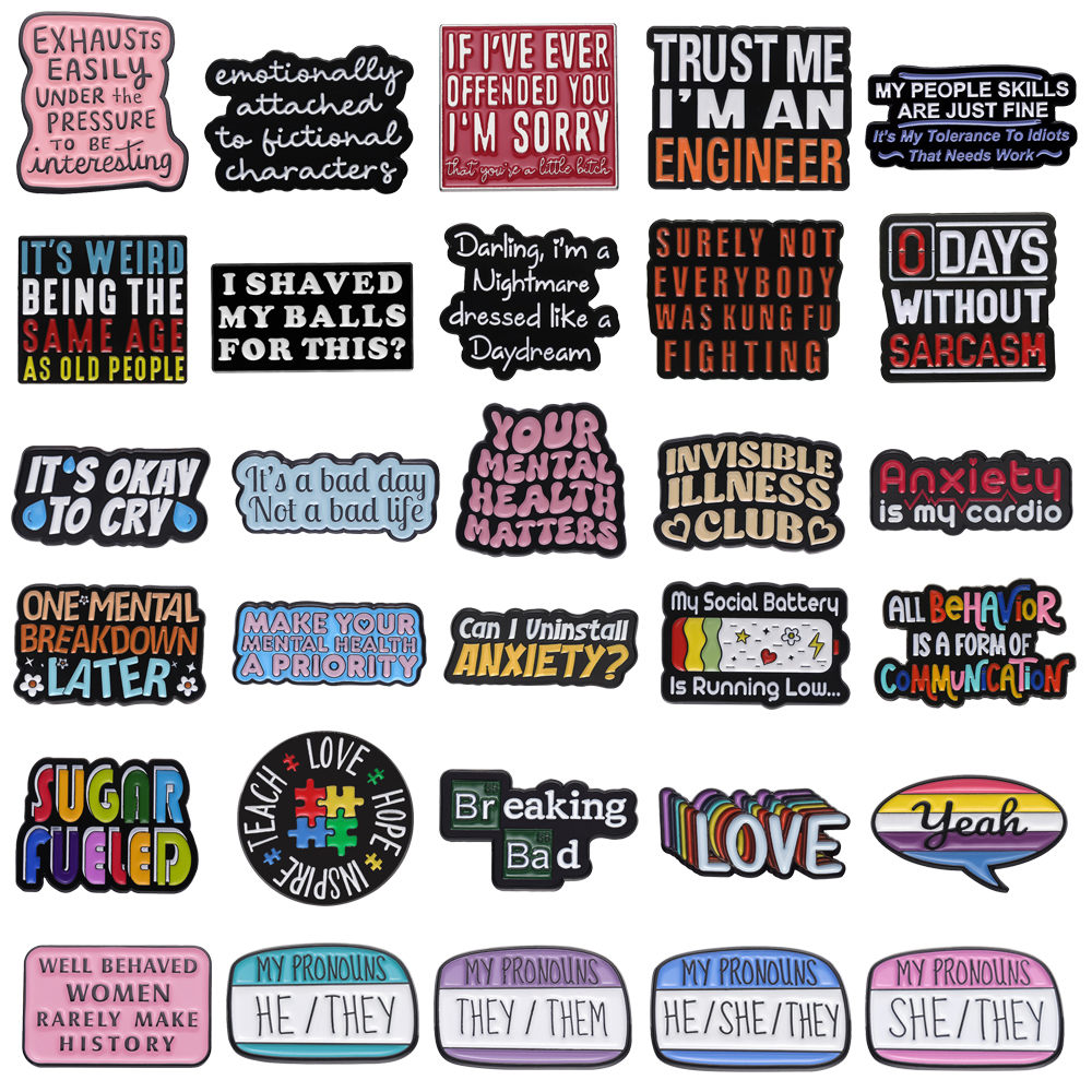 Cartoon Letter Metal Brooch Ra – Jewelry Making History recenzja i cena