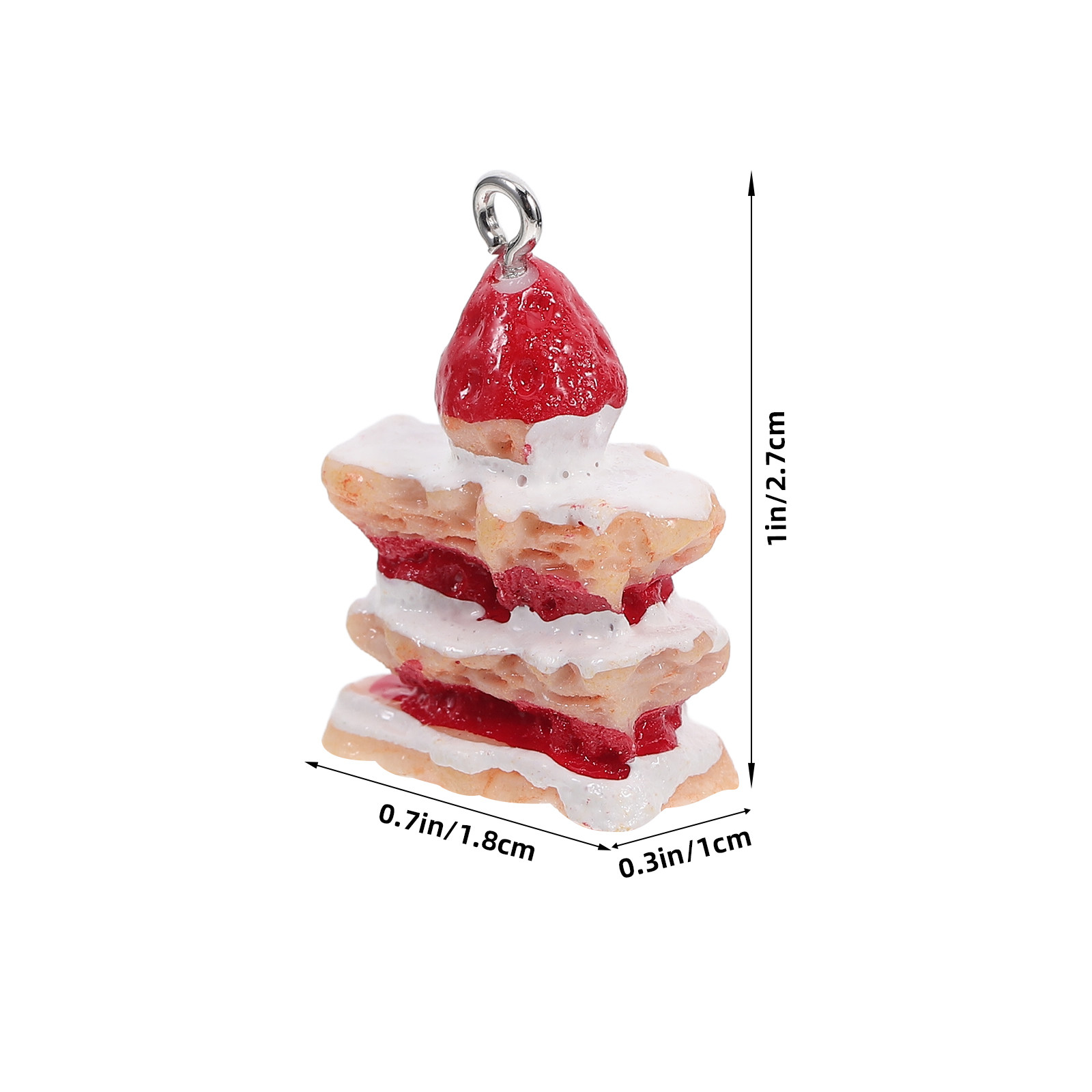 10Pcs Mini Strawberry Cake Res – Jewelry Making Resin recenzja i cena
