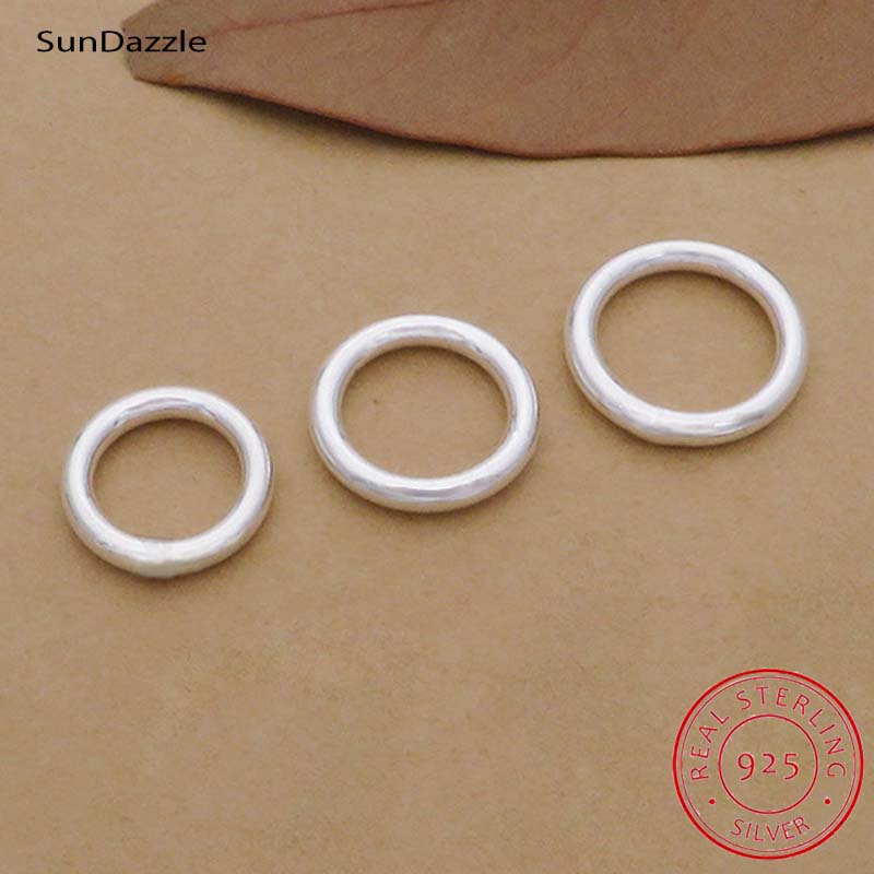 10pcs Genuine Real Pure Solid  – Jewelry Making Jump Rings recenzja i cena
