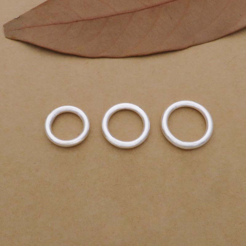 10pcs Genuine Real Pure Solid  – Jewelry Making Jump Rings recenzja i cena