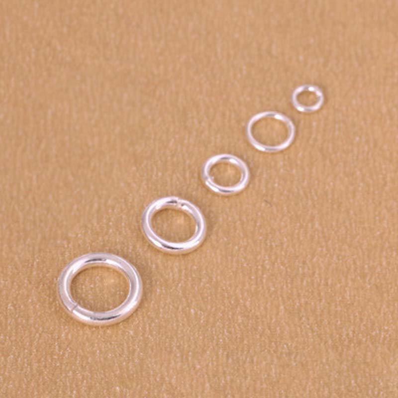 10pcs Genuine Real Pure Solid  – Jewelry Making Jump Rings recenzja i cena