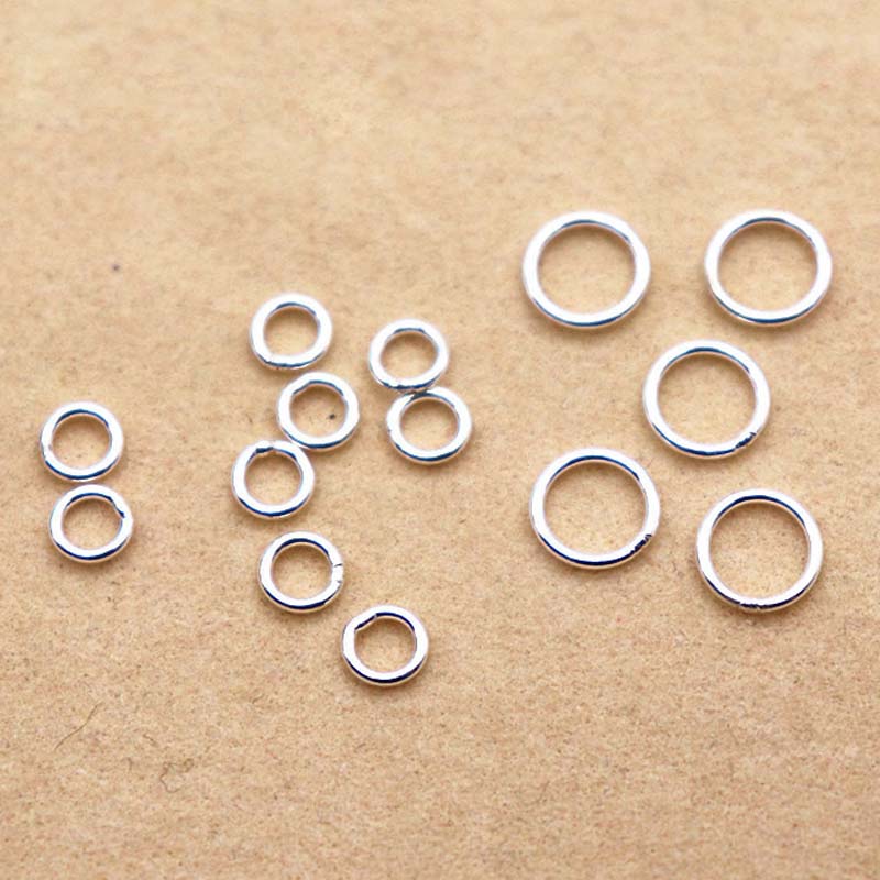 10pcs Genuine Real Pure Solid  – Jewelry Making Jump Rings recenzja i cena