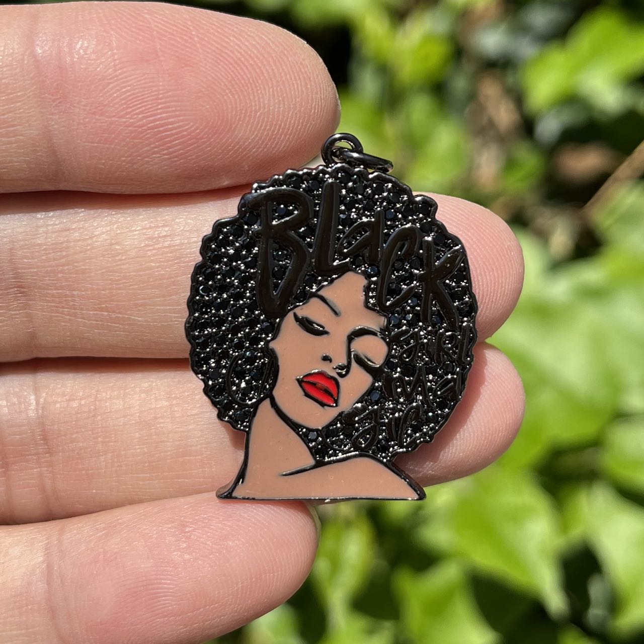 5Pcs Zirconia Paved Black Girl – Jewelry Making History recenzja i cena
