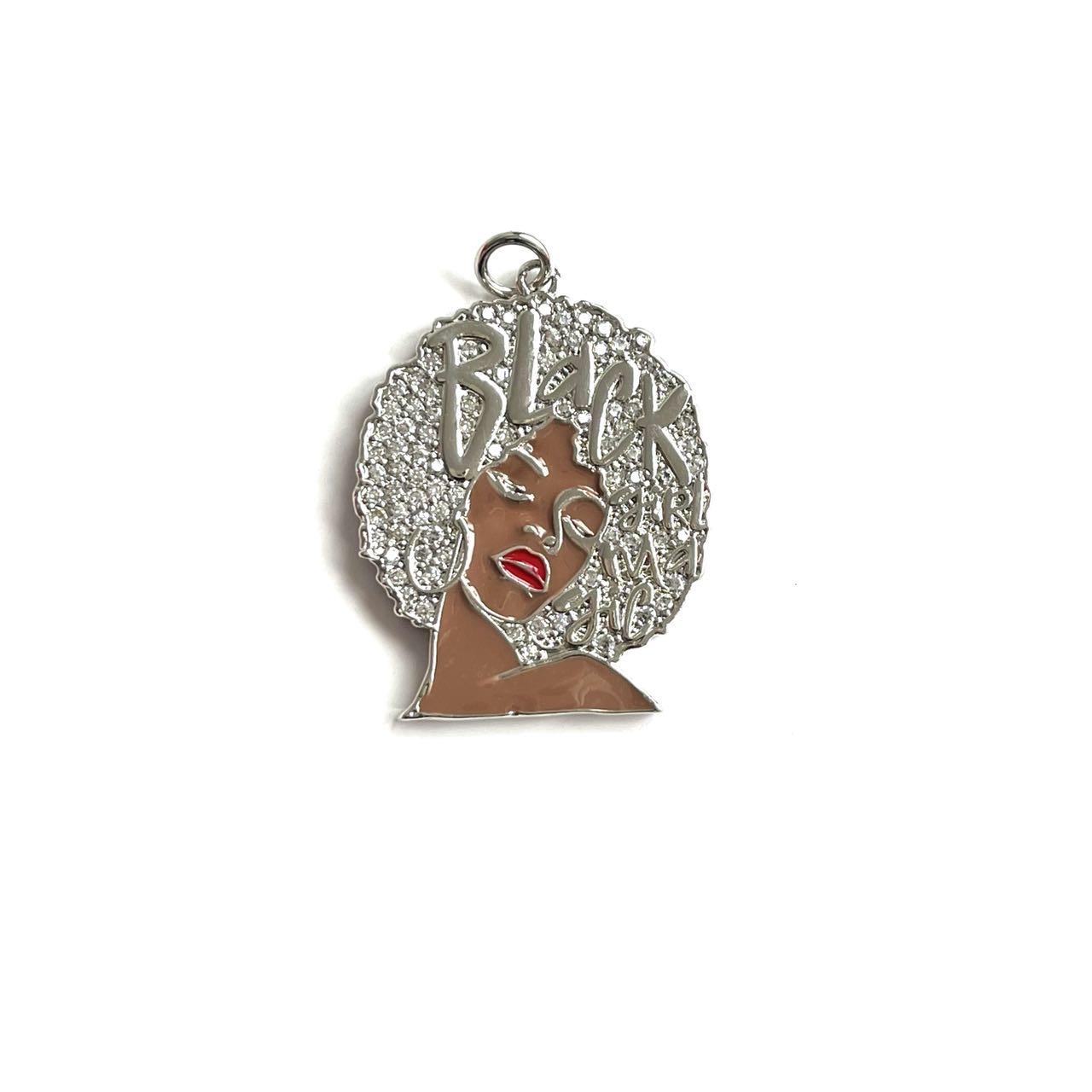 5Pcs Zirconia Paved Black Girl – Jewelry Making History recenzja i cena