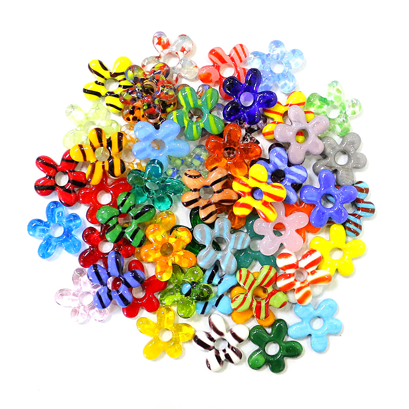 6pcs New Lovely Mini Glass Flo – Jewelry Making For Birthday Party recenzja i cena