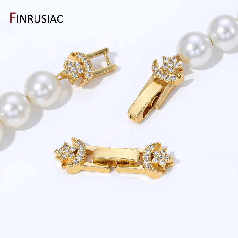 18K Gold Plated Brass Pearl Cl – Jewelry Making With Beads recenzja i cena