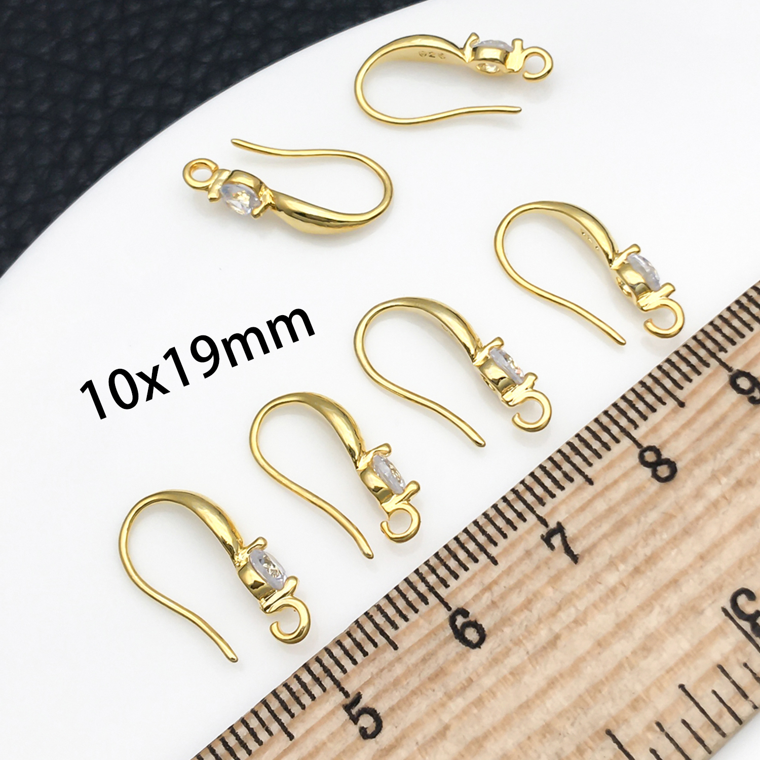 3pcs 10x19mm with Zircon Earri – Jewelry Making Brass recenzja i cena