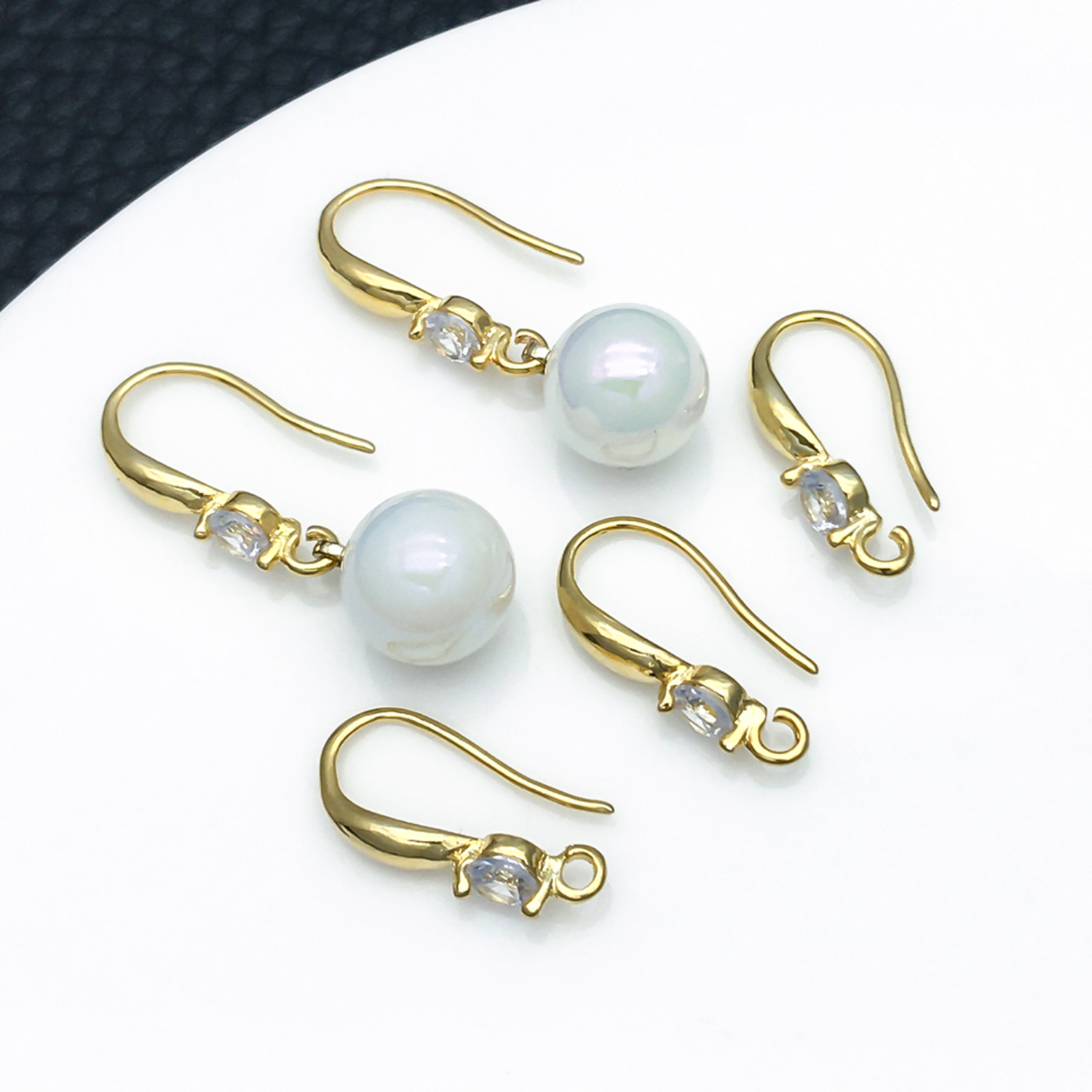 3pcs 10x19mm with Zircon Earri – Jewelry Making Brass recenzja i cena