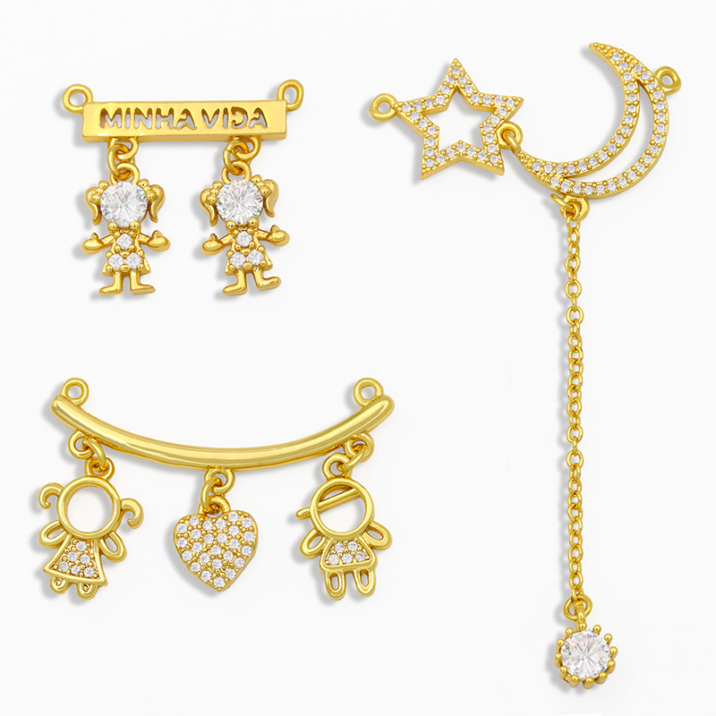 OCESRIO CZ Gold Plated Boy and – Jewelry Making For Couples recenzja i cena
