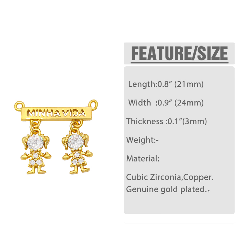 OCESRIO CZ Gold Plated Boy and – Jewelry Making For Couples recenzja i cena