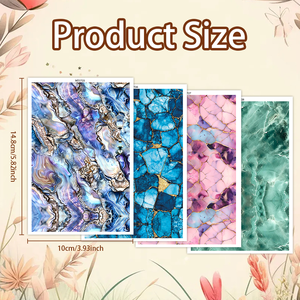 4pcs Transfer Paper Marble Leo – Jewelry Making For Birthday Party recenzja i cena