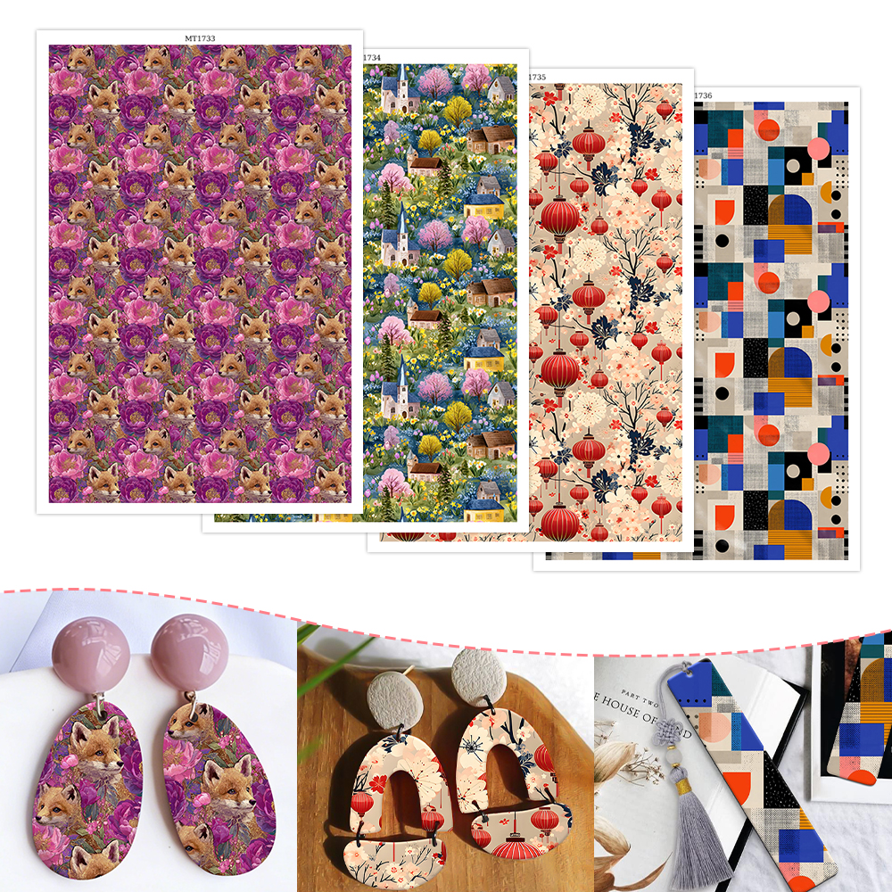 4pcs Transfer Paper Marble Leo – Jewelry Making For Birthday Party recenzja i cena