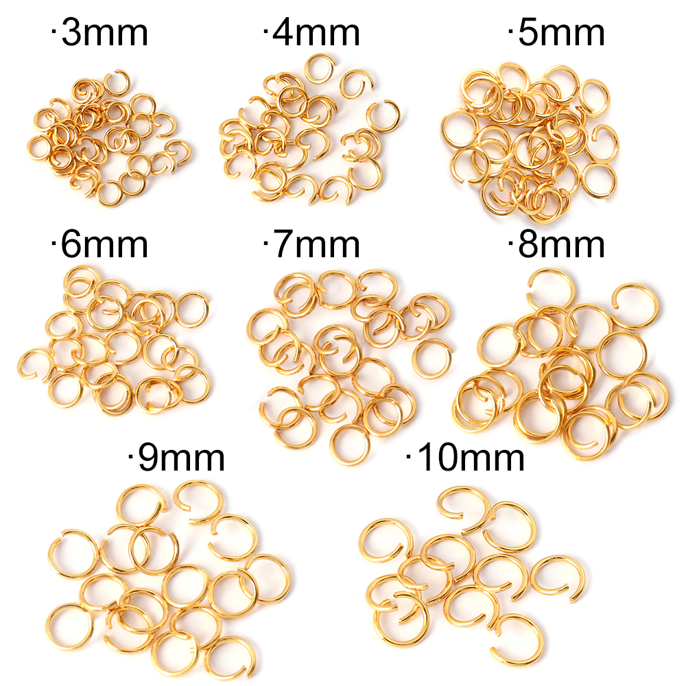 100-200Pcs/lot Stainless Steel – Jewelry Making Jump Rings recenzja i cena
