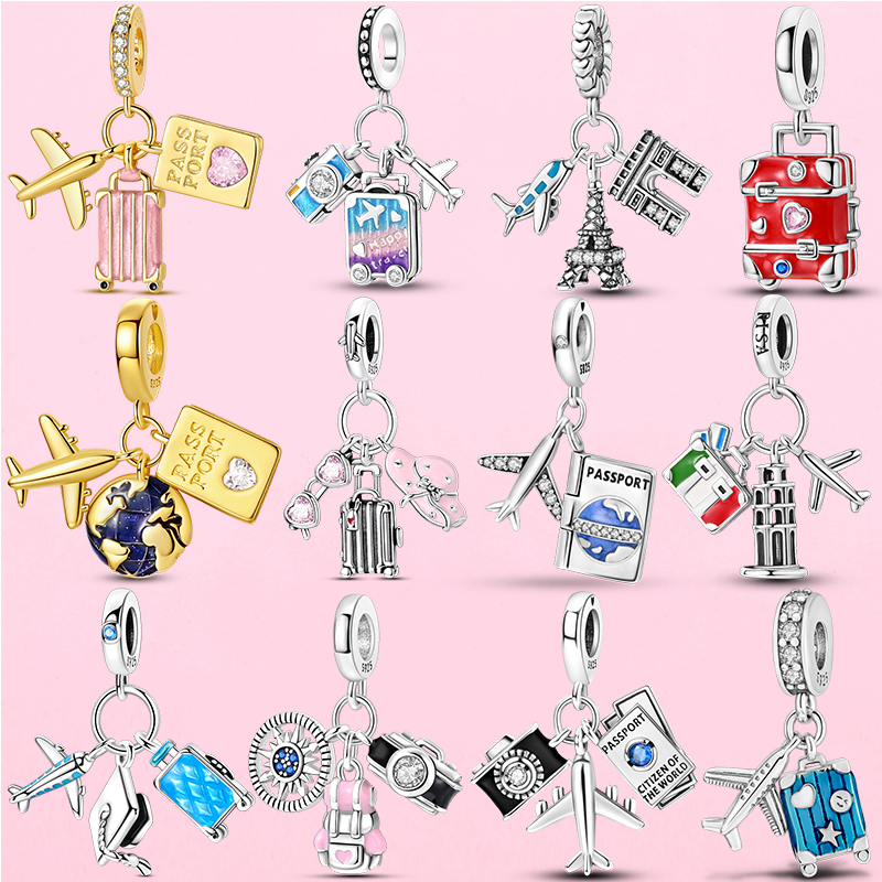 Travel Series Charms 925 Silve – Jewelry Making Paris recenzja i cena