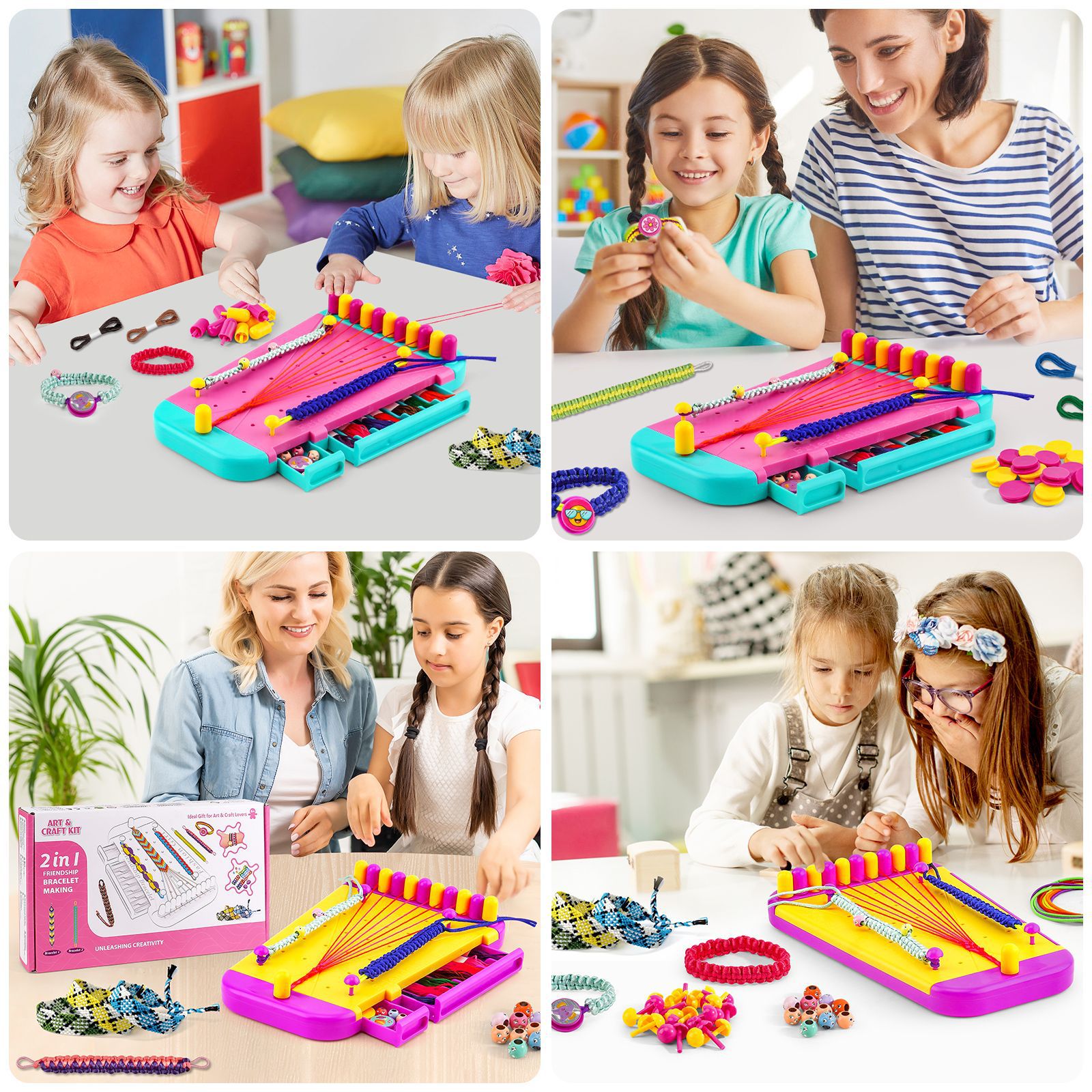 2 In 1 Kids Bracelet Making Ki – Jewelry Making 4 Year Old recenzja i cena