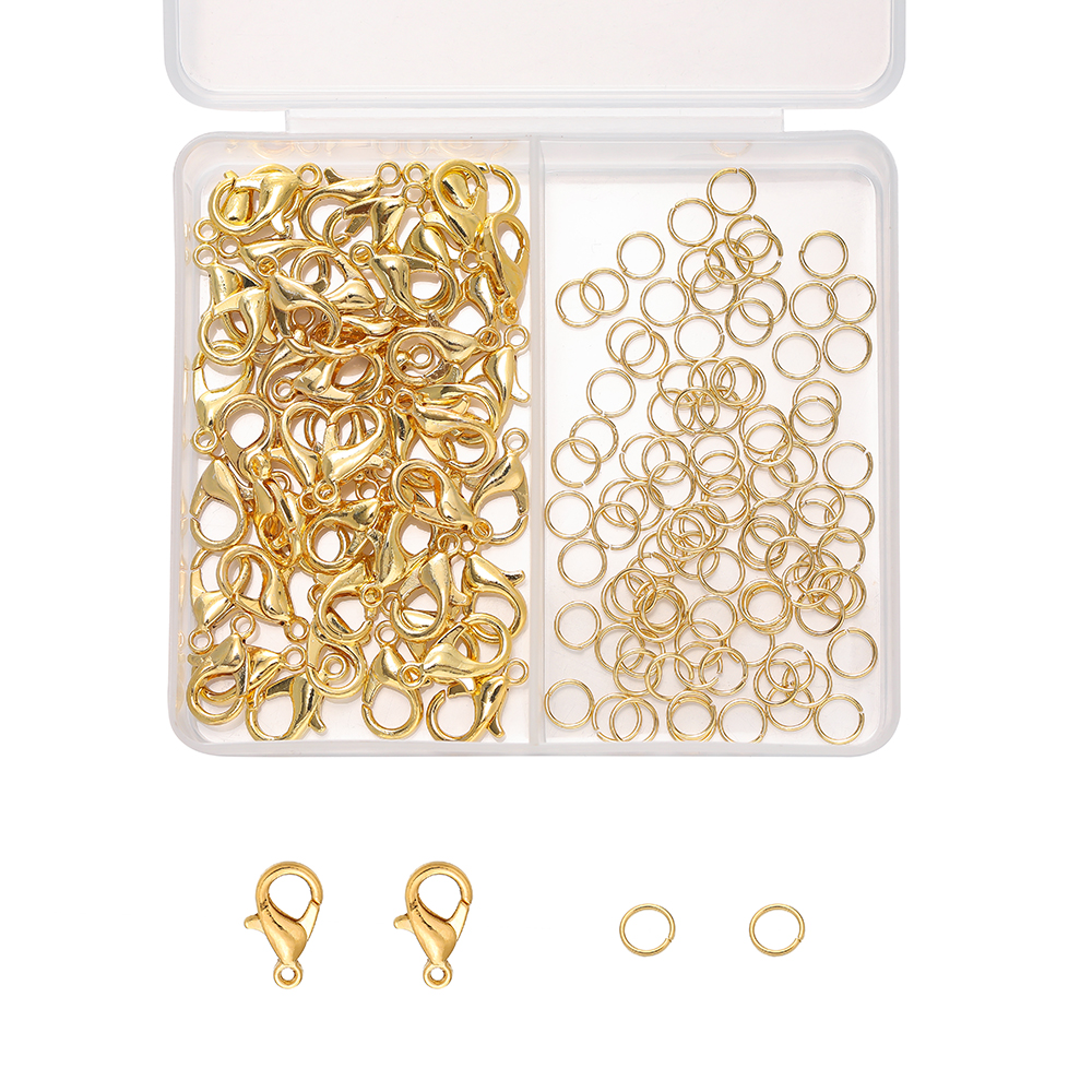 1Box/Lot 2-Grid 18K Gold Color – Jewelry Making Jump Rings recenzja i cena