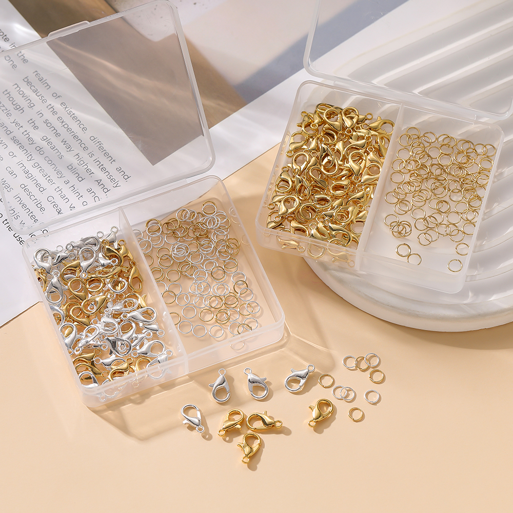 1Box/Lot 2-Grid 18K Gold Color – Jewelry Making Jump Rings recenzja i cena
