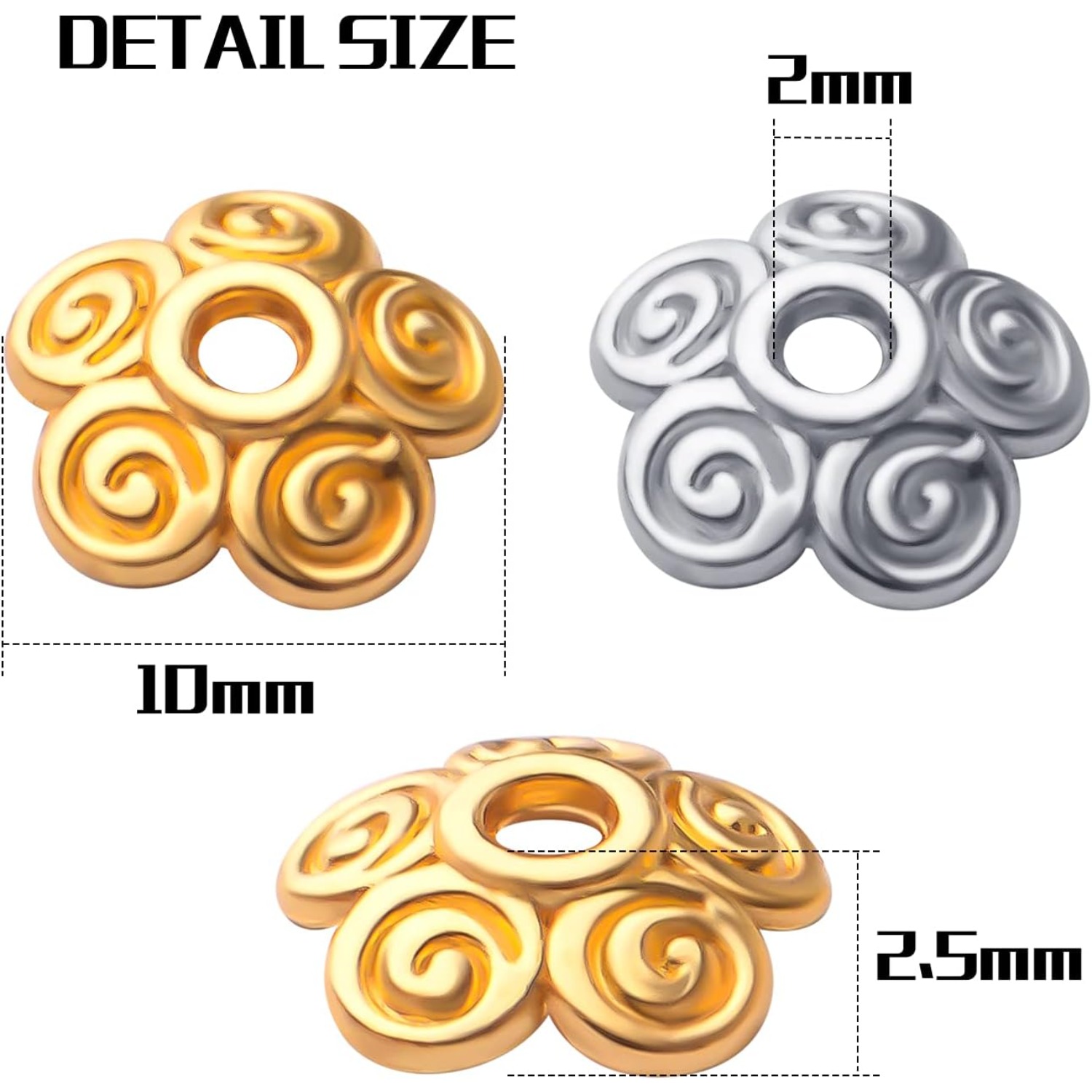 200pcs 10mm Tibetan Alloy Spac – Jewelry Making Bali recenzja i cena