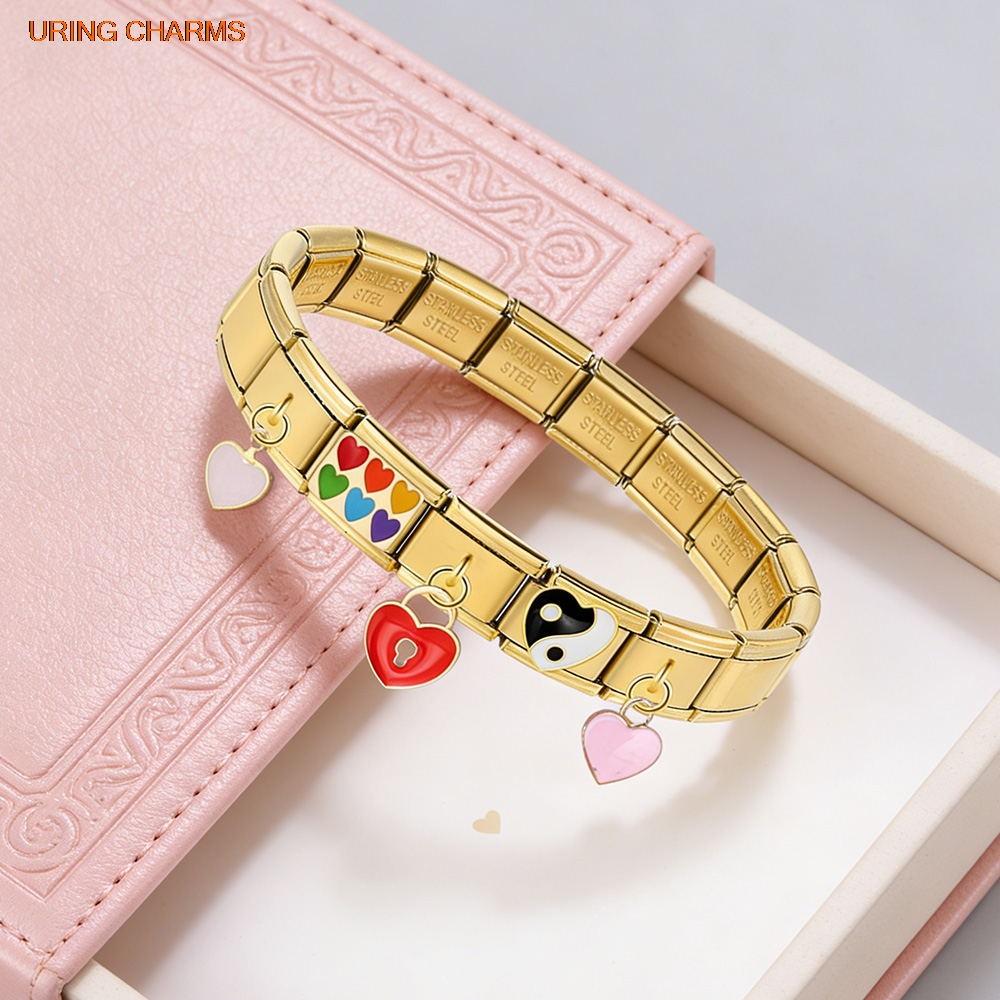 URING Elastic Charm Gold Color – Jewelry Making For Couples recenzja i cena