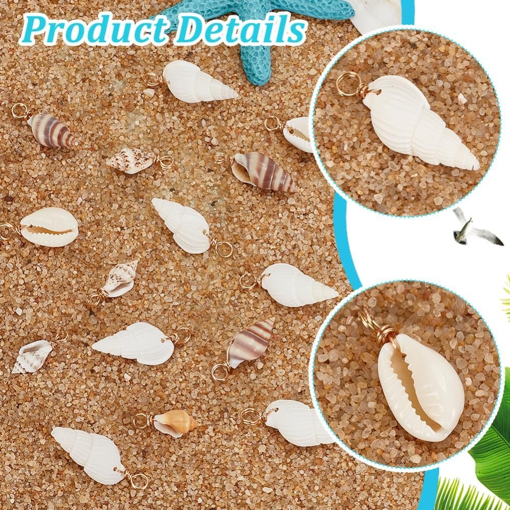 100pcs 4 Styles Natural Shell  – Jewelry Making Degree recenzja i cena