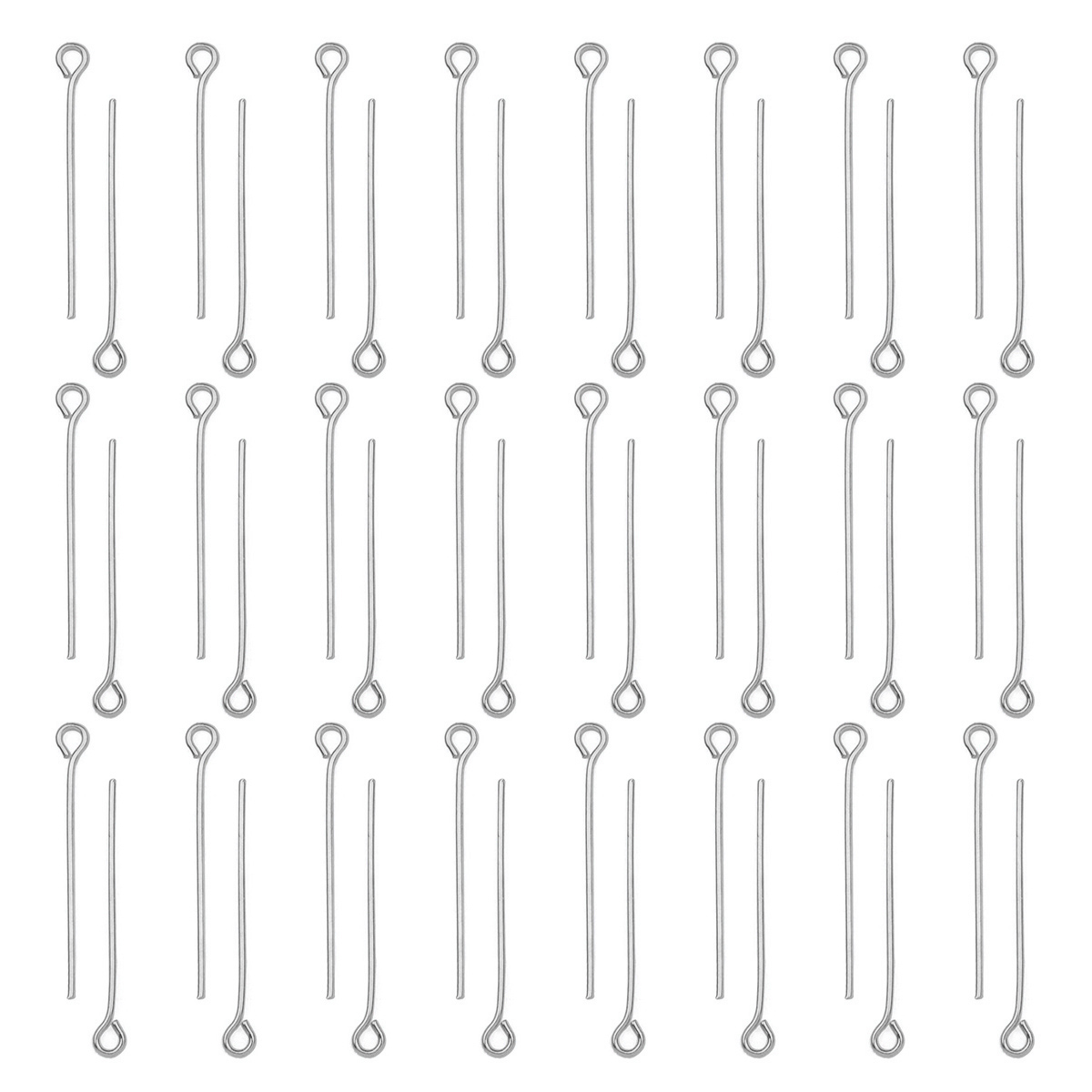 100Pcs/Lot Stainless Steel Eye – Jewelry Making Eye Pins recenzja i cena