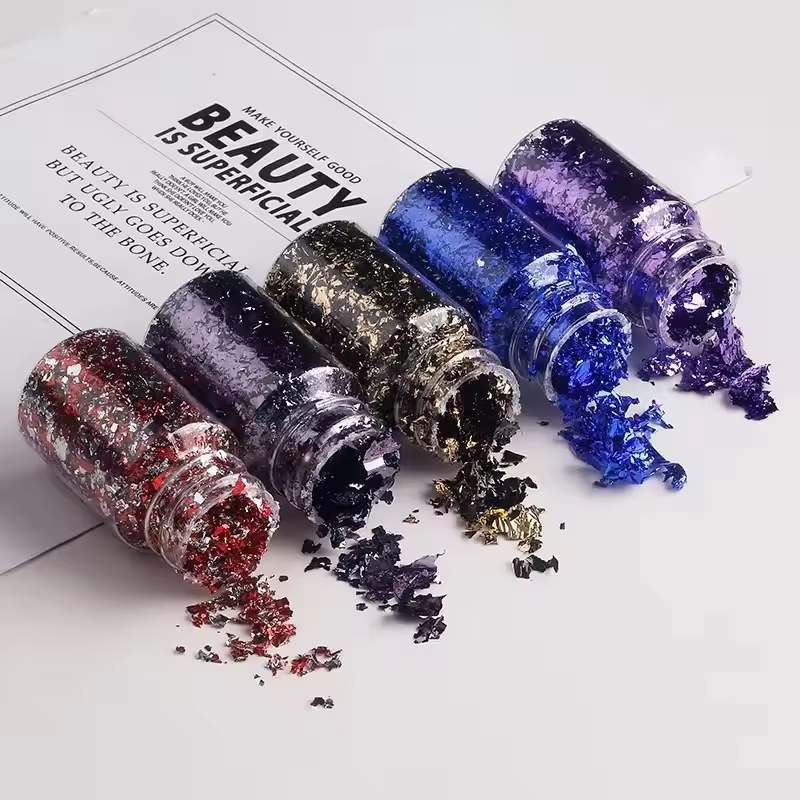 Metallic Foil Flakes Golden Si – Jewelry Making Event recenzja i cena