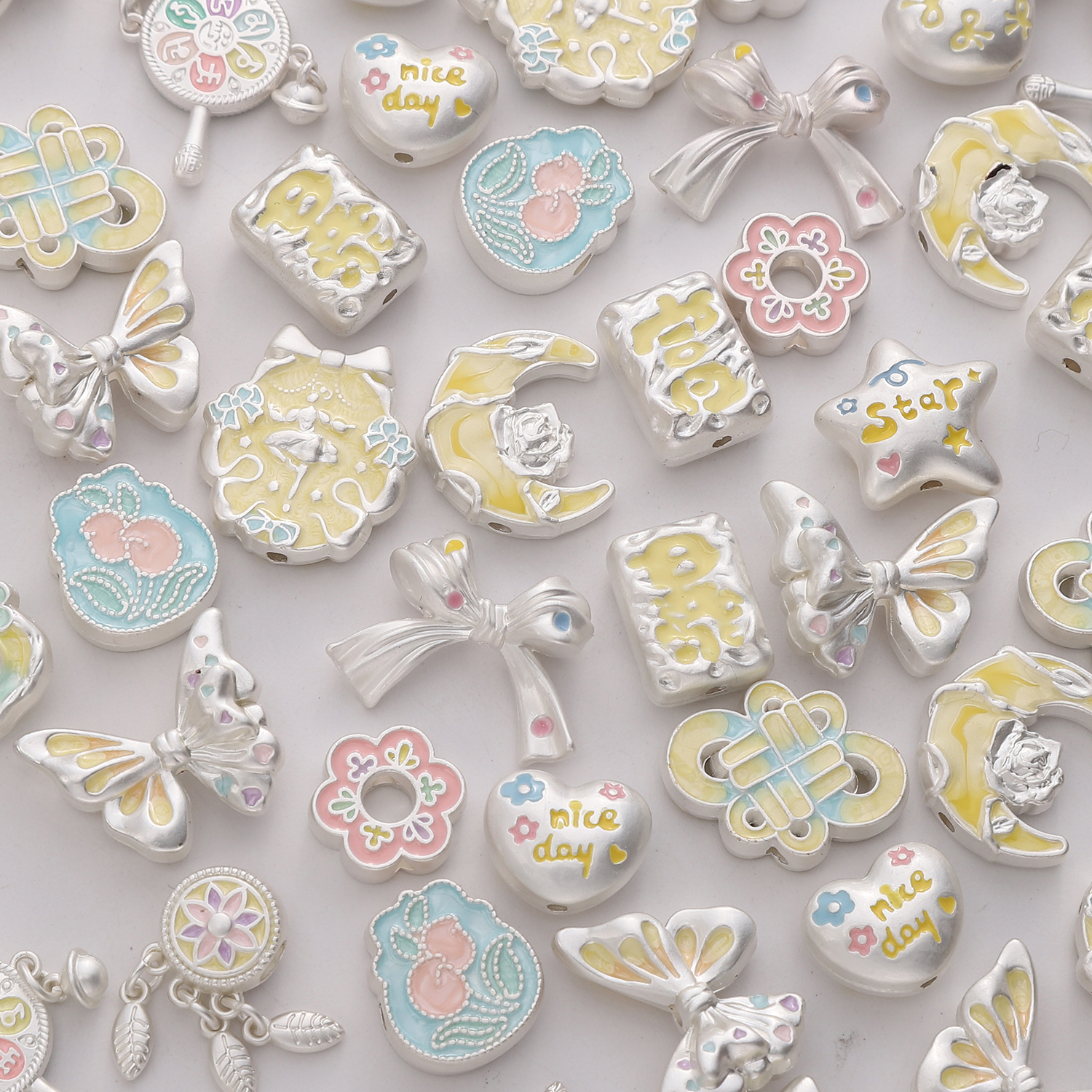 Alloy Moon Charms Beads Pendan – Jewelry Making For Birthday Party recenzja i cena