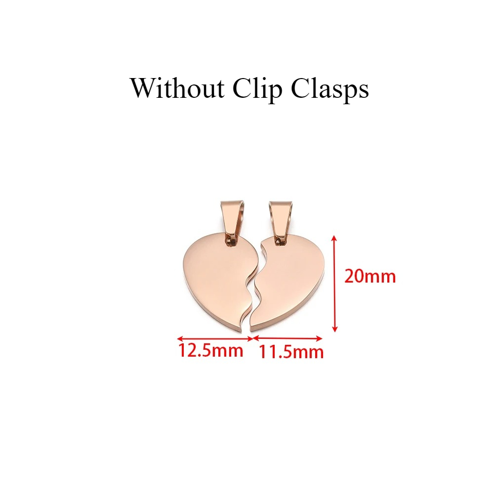 2Pcs/set Stainless Steel Gold  – Jewelry Making For Couples recenzja i cena