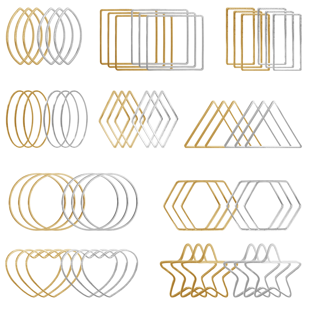 20Pcs Gold Silver Hollow Frame – Pendant Blank Bezel recenzja i cena