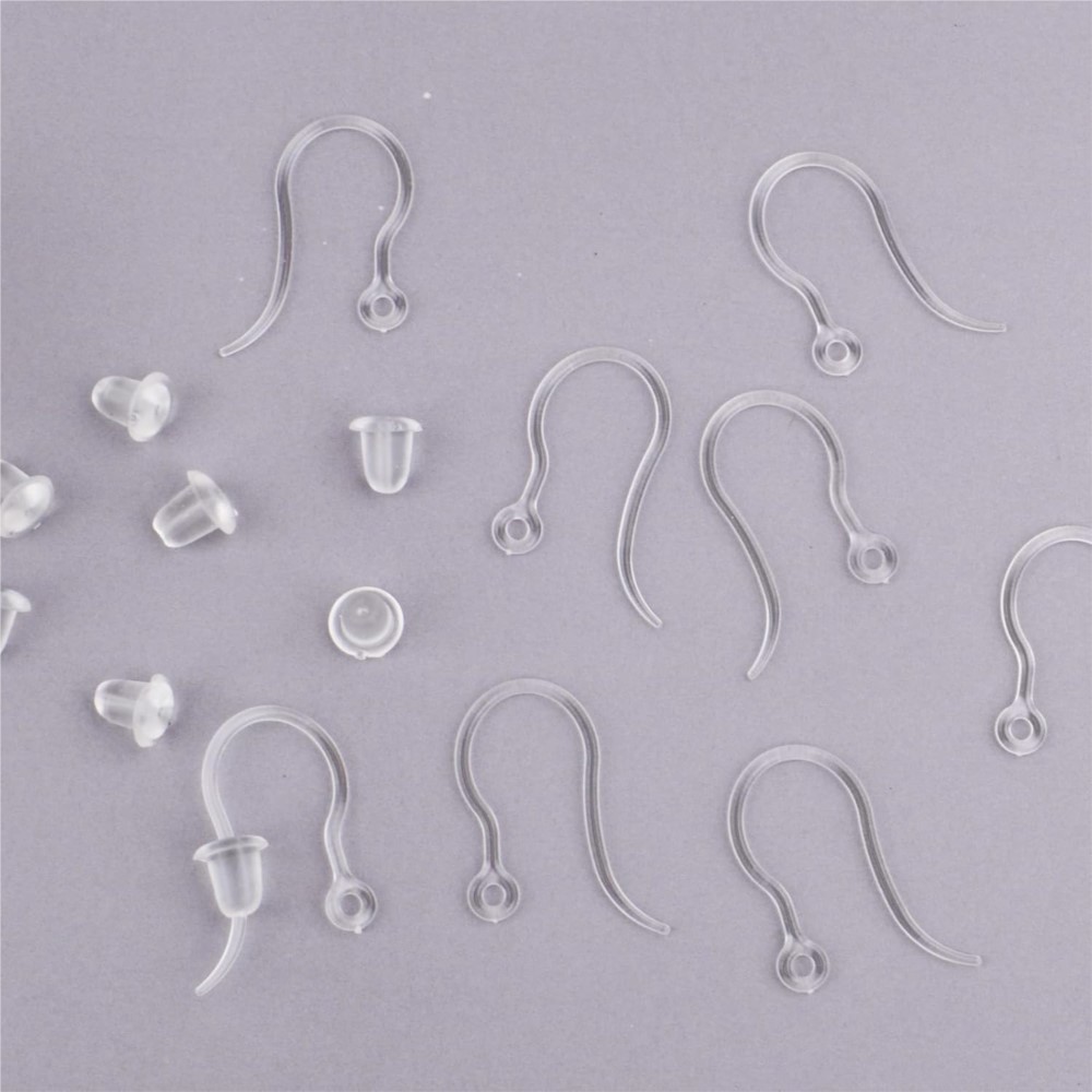 40pcs Clear Plastic Earring Ho – Jewelry Making Resin recenzja i cena