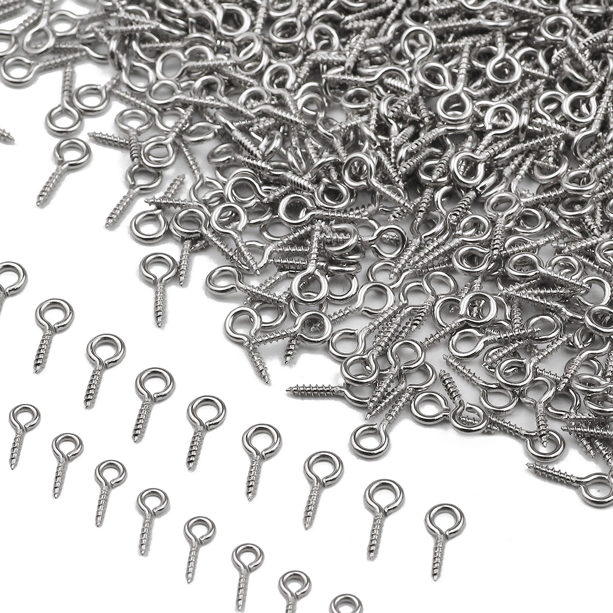 100pcs 4x8/5x10/5x12mm Stainle – Jewelry Making Eye Pins recenzja i cena