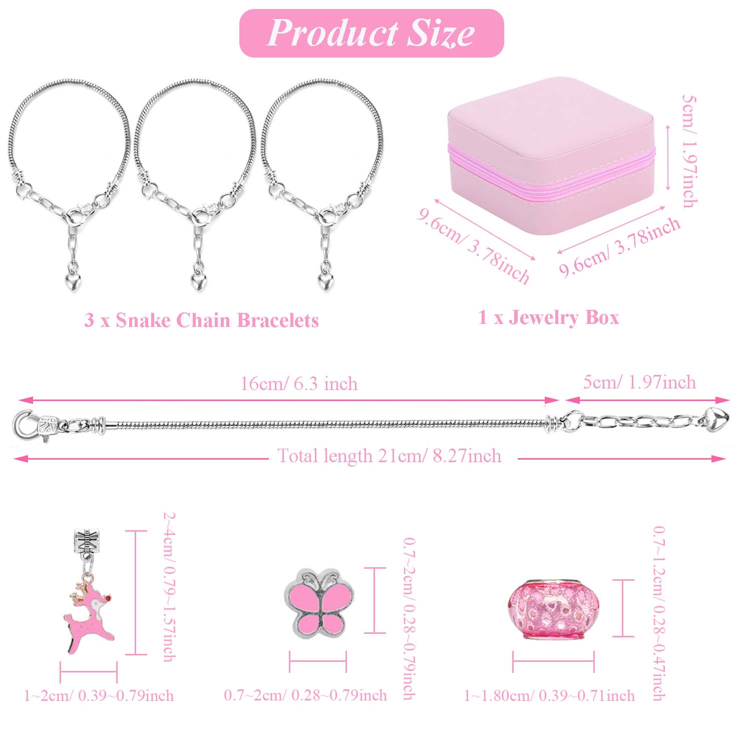 68pcs pink beaded jewelry set, – Jewelry Making 4 Year Old recenzja i cena
