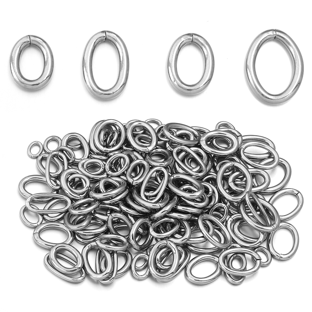 20pcs/lot Stainless Steel Oval – Jewelry Making Jump Rings recenzja i cena