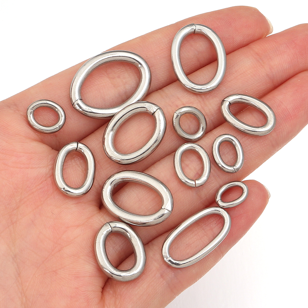 20pcs/lot Stainless Steel Oval – Jewelry Making Jump Rings recenzja i cena